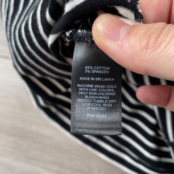 •Express• Plunging-Caged Neckline Stripe Mini Dress - Picture 6 of 6